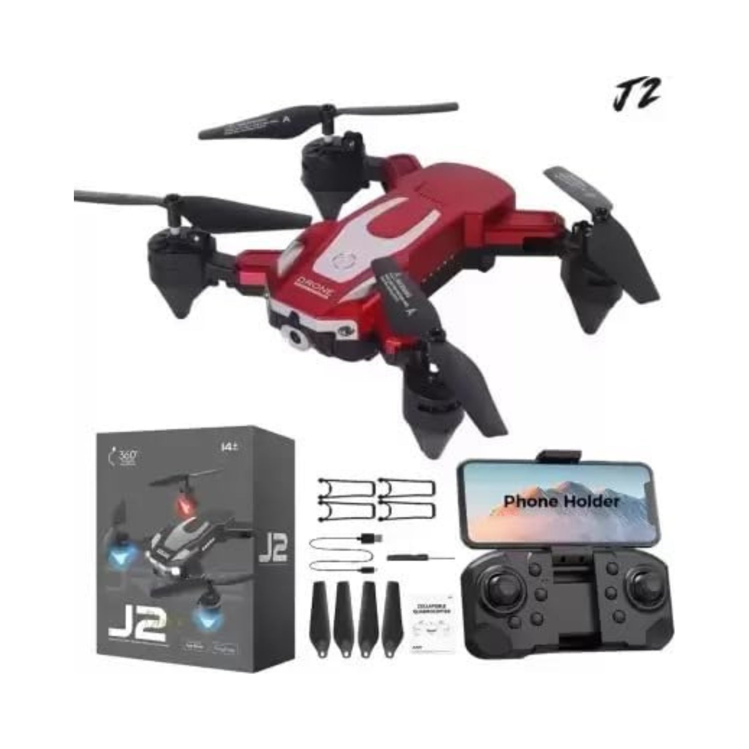 Stable Professional Drone With Dual HD Camera, Obstacle Avoidance, One-key Take-off And Landing