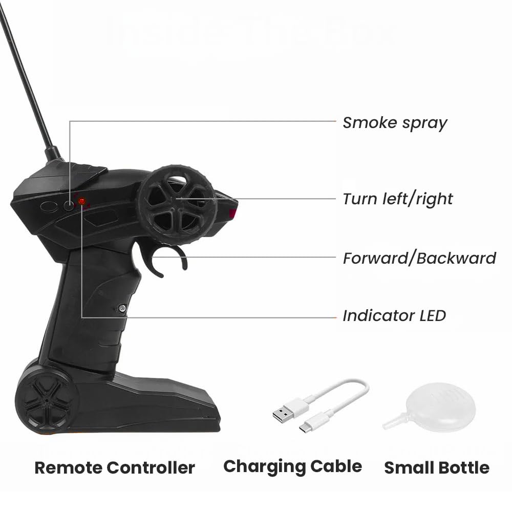 Alloy Dirt Drift RC Monster Truck - 1:16 Scale 4WD Rock Climber with Remote Control, High-Speed Off-Road Car (Black)