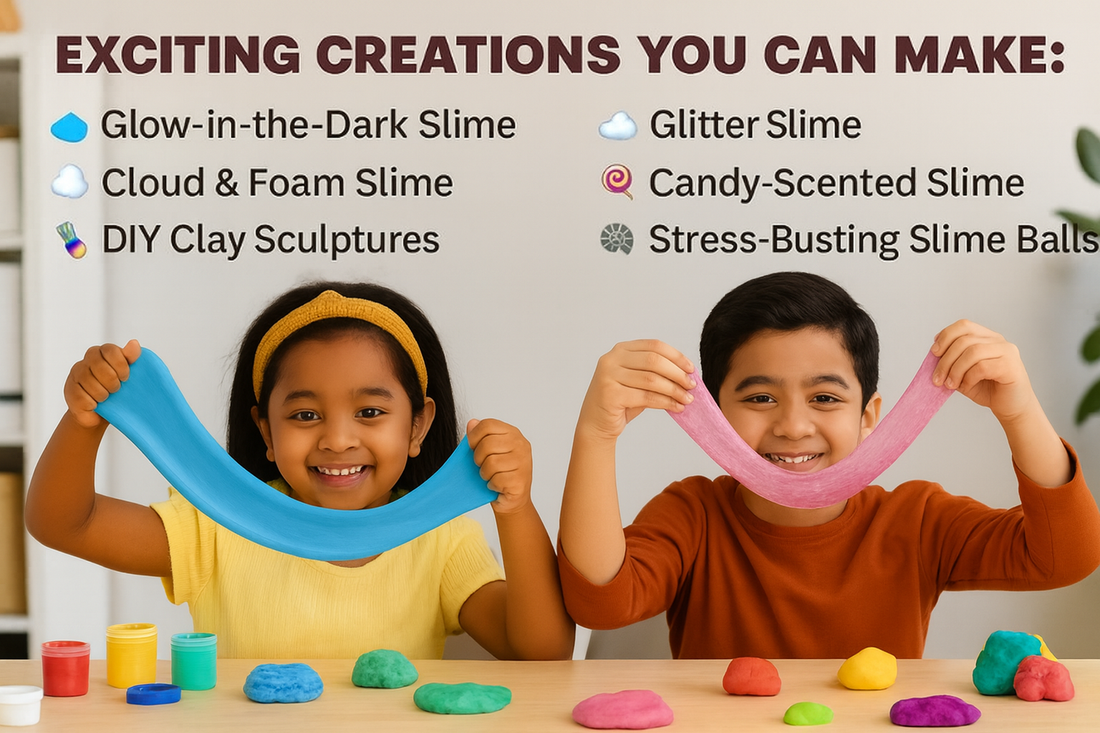 Science Of Soft Matter Slime and Clay Kit With Tools | STEM Sensory Play for Creativity, & Learning | Gift for Boys & Girls Age 4-18 | STEM Education Toy for School Projects ,Learning & Birthday, Return Gifts | from Crazy XYZ