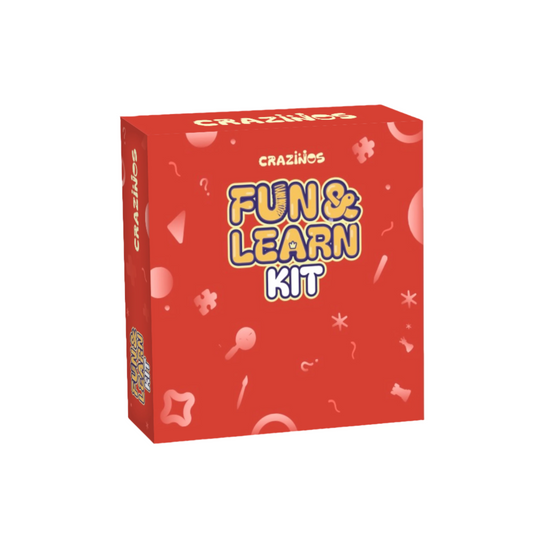 Fun & Learn Kit by Crazinos | DIY Fun for Kids 4 to 60 Years