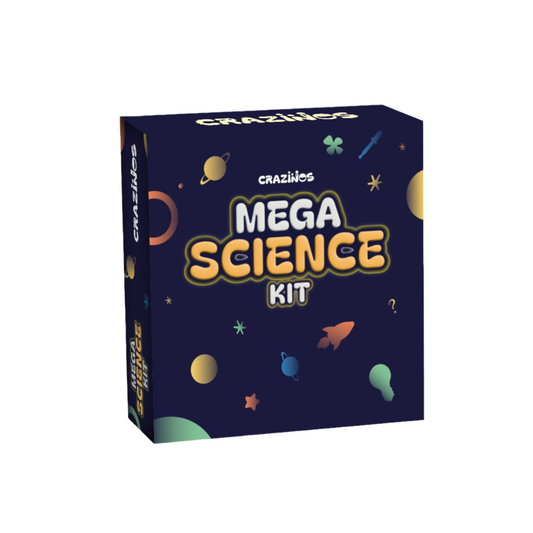 Mega Science Kit by Crazinos | Fun & Educational Experiments for Kids 4+ Years