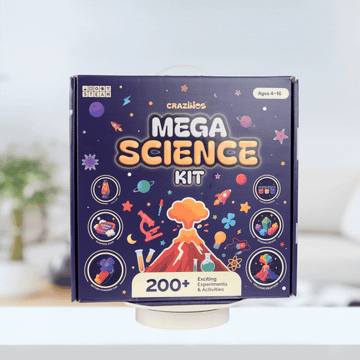 Mega Science Kit | School Projects |For 3 to 4 Learners | Ages 4 to 16| 200+ experiments and funfacts