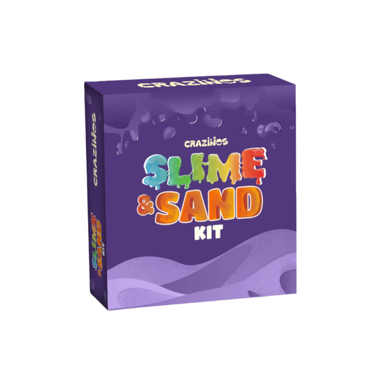 Ultimate Slime & Sand Kit by Crazinos | DIY Fun for Kids 4+ Years