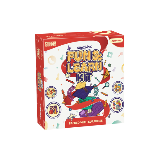 Fun & Learn Kit by Crazinos | DIY Fun for Kids 4 to 60 Years