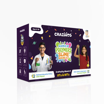 Science of Polymers Slime Making Kit | DIY Slime Kit with Glue, Activator, Colors, Essence, Ready Slime, Tools | STEM Education Toy for School Projects, Learning & Birthday, Return Gifts for Kids Age 4-18