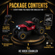 Crazinos Rock Explorer RED - RC Monster Truck with Smoke Effect (1:16, 4WD)