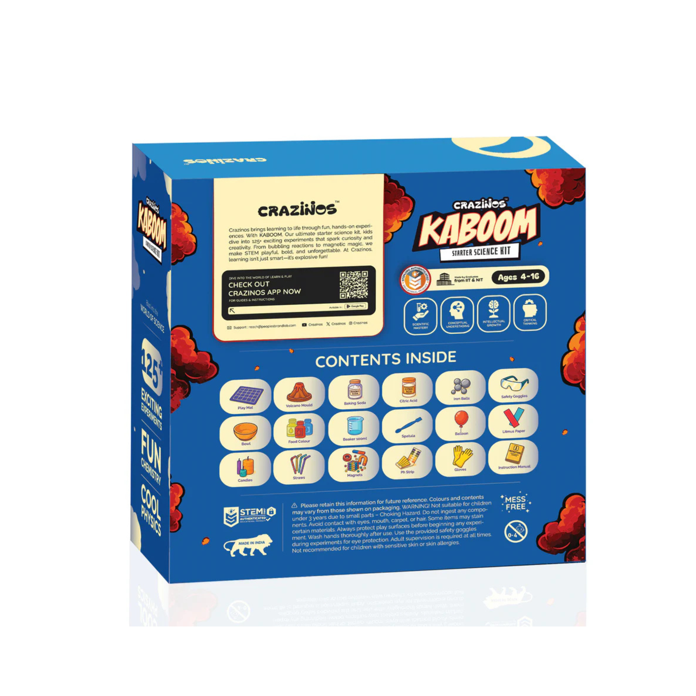 Pack of 3 Kits (Fun, Slime & Kaboom) | 250+ Science Experiments, DIY Games & Hands-On Activities | For Kids & Family Ages 4 to 60 | STEM Learning Toy Gift Set