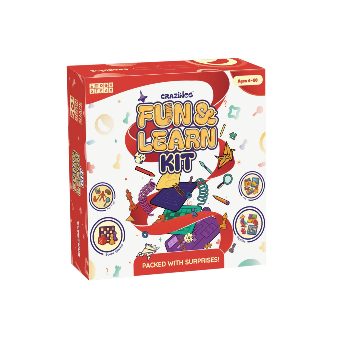 Pack of 3 Kits (Fun, Slime & Kaboom) | 250+ Science Experiments, DIY Games & Hands-On Activities | For Kids & Family Ages 4 to 60 | STEM Learning Toy Gift Set