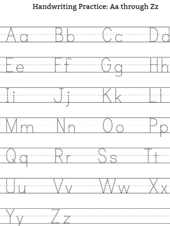 Hand-Writing Practice sheet