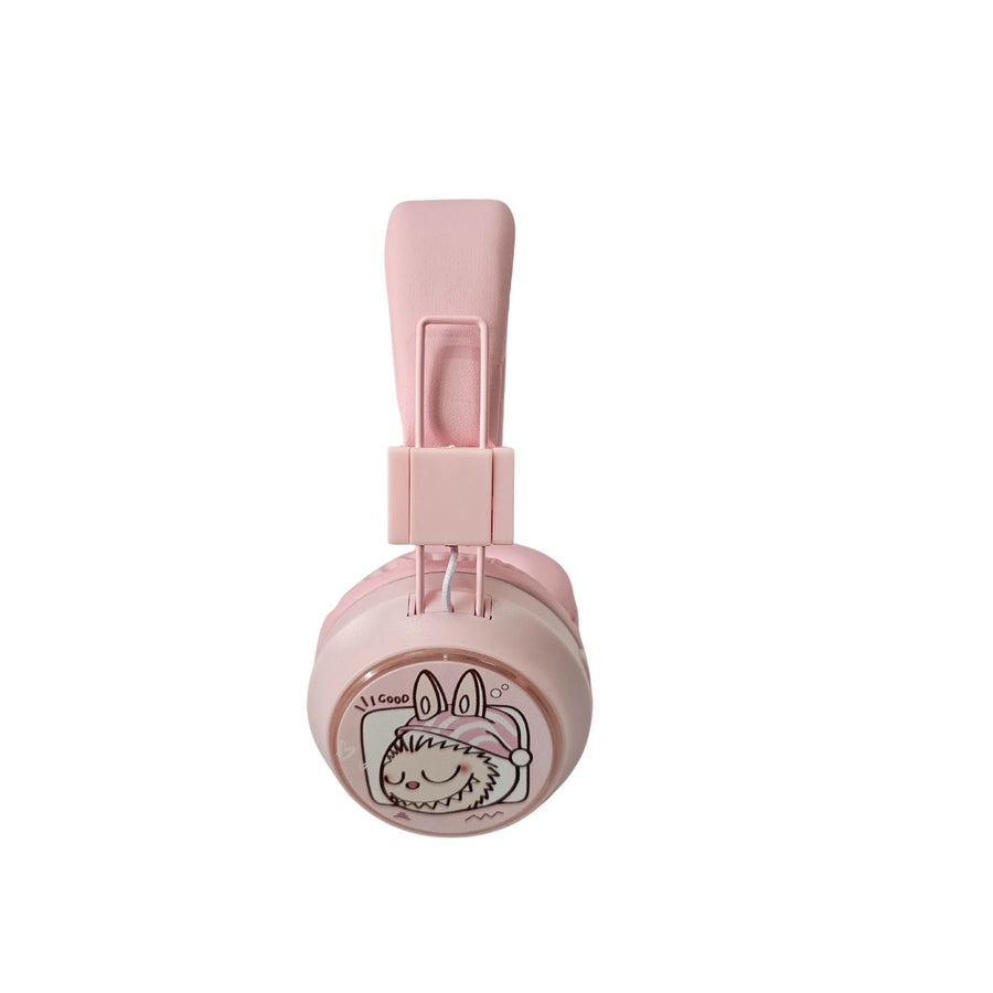 Labubu Kids Headphones with Mic - 85dB Safe Volume Limit, HD Stereo Sound, Share Port, and Soft Earmuffs | Perfect Travel Headset for Girls and Boys