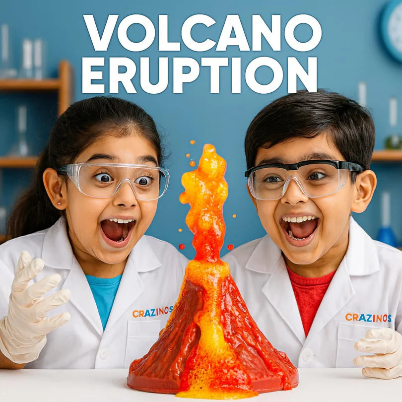 CRAZINOS Combo Pack – T-Rex Dinosaur Car Carrier Truck with Foldable 20-Inch Race Track + Kaboom 125+ Science Experiment Kit | Educational & Action Toy Set for Kids 3–16 Years | STEM + Adventure Play Gift