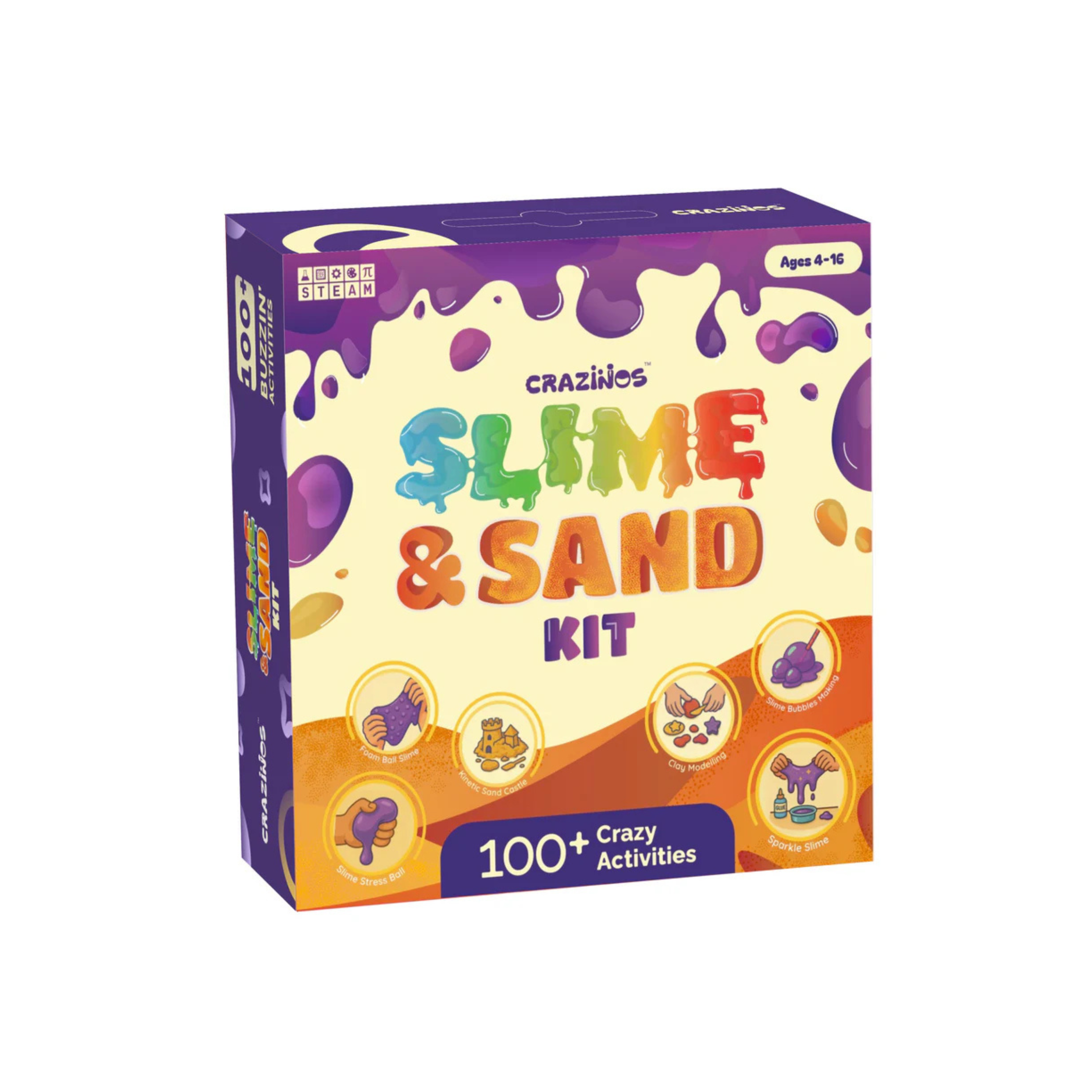 Pack of 3 Kits (Fun, Slime & Kaboom) | 250+ Science Experiments, DIY Games & Hands-On Activities | For Kids & Family Ages 4 to 60 | STEM Learning Toy Gift Set