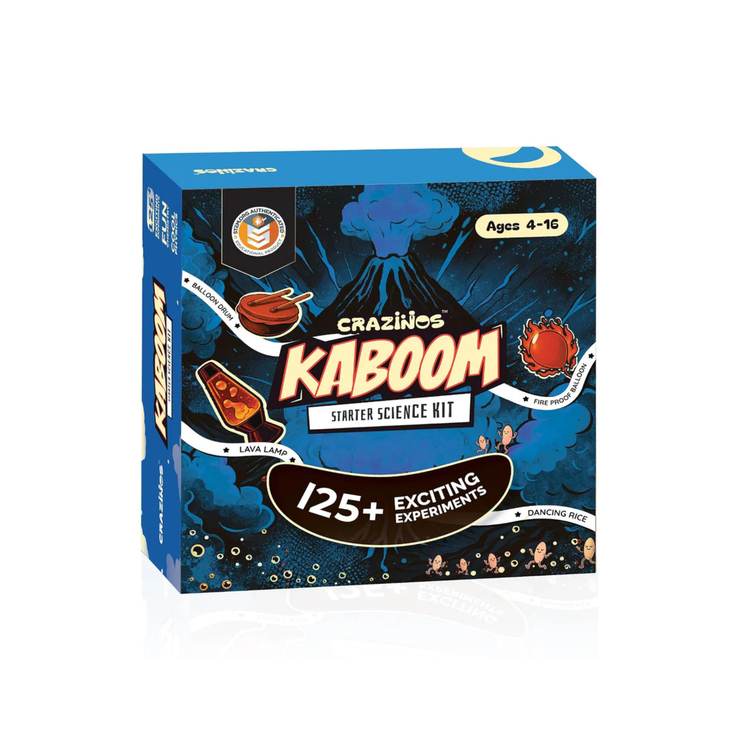Pack of 3 Kits (Fun, Slime & Kaboom) | 250+ Science Experiments, DIY Games & Hands-On Activities | For Kids & Family Ages 4 to 60 | STEM Learning Toy Gift Set