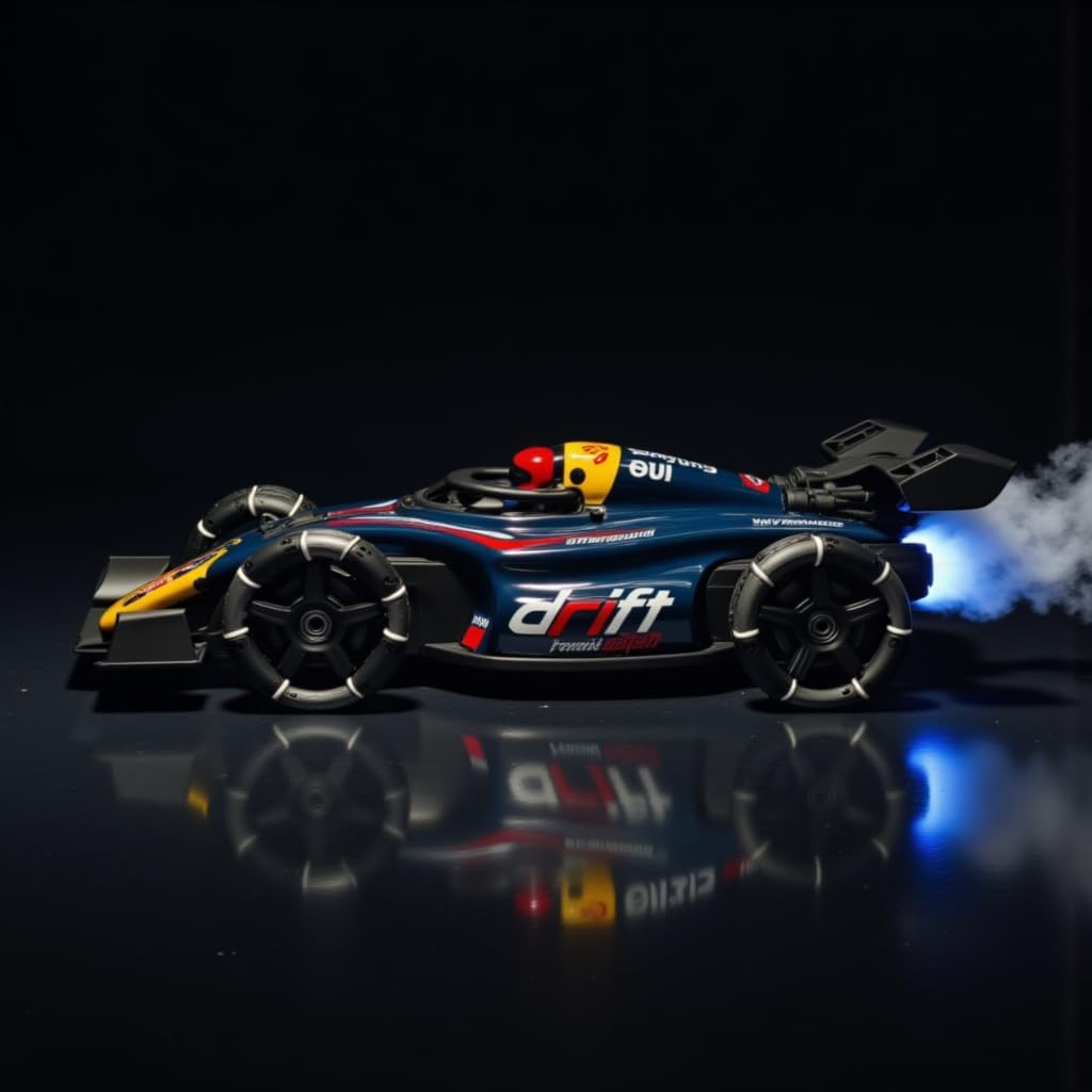 RC 4x4 Rise X One Drift Smoke Car, 2.4Ghz Hand Sensor Gesture Control Sports Racing Car, 360° Rotation with Lights, Music & Spin Stunt Remote Control Cars for 4+ | Best Birthday Gift