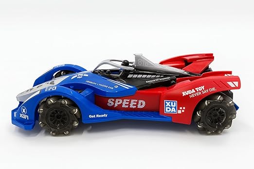 Captain America Car Toy - Remote Control Vehicle with Light, Music & Spray Effect | F1 Gesture Sensing Racing Car with Remote Control | Rechargeable 4WD Drift Car Toy for Kids (Ages 4 and Above)
