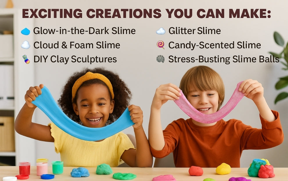 Science Of Soft Matter Slime and Clay Kit With Tools | STEM Sensory Play for Creativity, & Learning | Gift for Boys & Girls Age 4-18 | STEM Education Toy for School Projects ,Learning & Birthday, Return Gifts | from Crazy XYZ