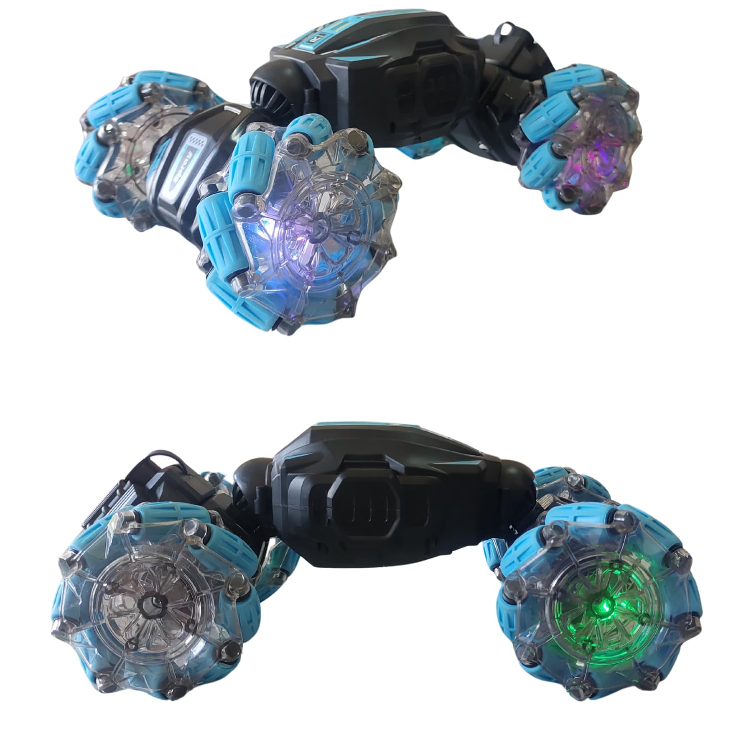 RC Stunt Car with Gesture Sensor, 2.4Ghz 4WD Double-Sided Off-Road Vehicle, 360 Degree Flips with Lights and Music for Kids Birthday Gift