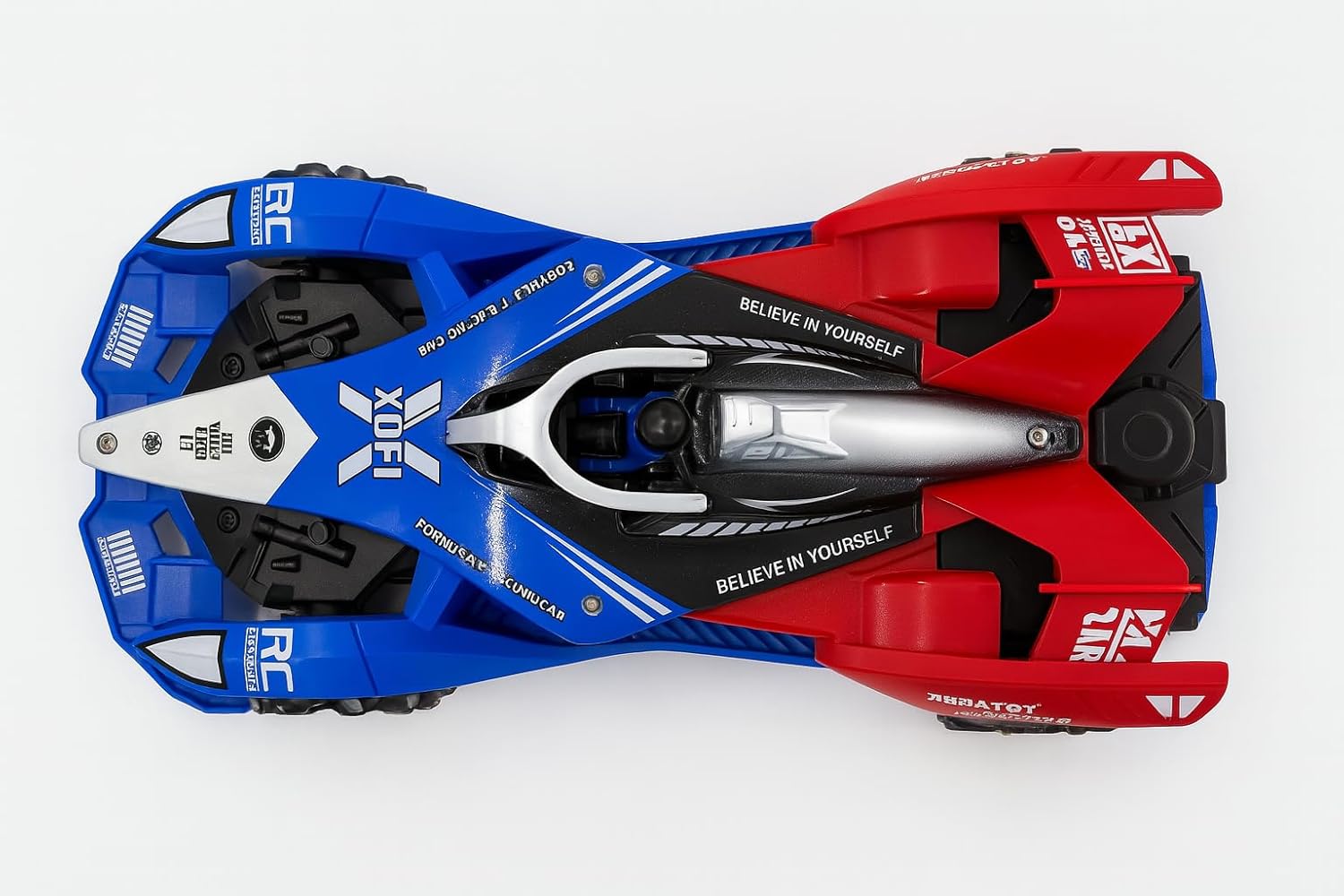 Captain America Car Toy - Remote Control Vehicle with Light, Music & Spray Effect | F1 Gesture Sensing Racing Car with Remote Control | Rechargeable 4WD Drift Car Toy for Kids (Ages 4 and Above)