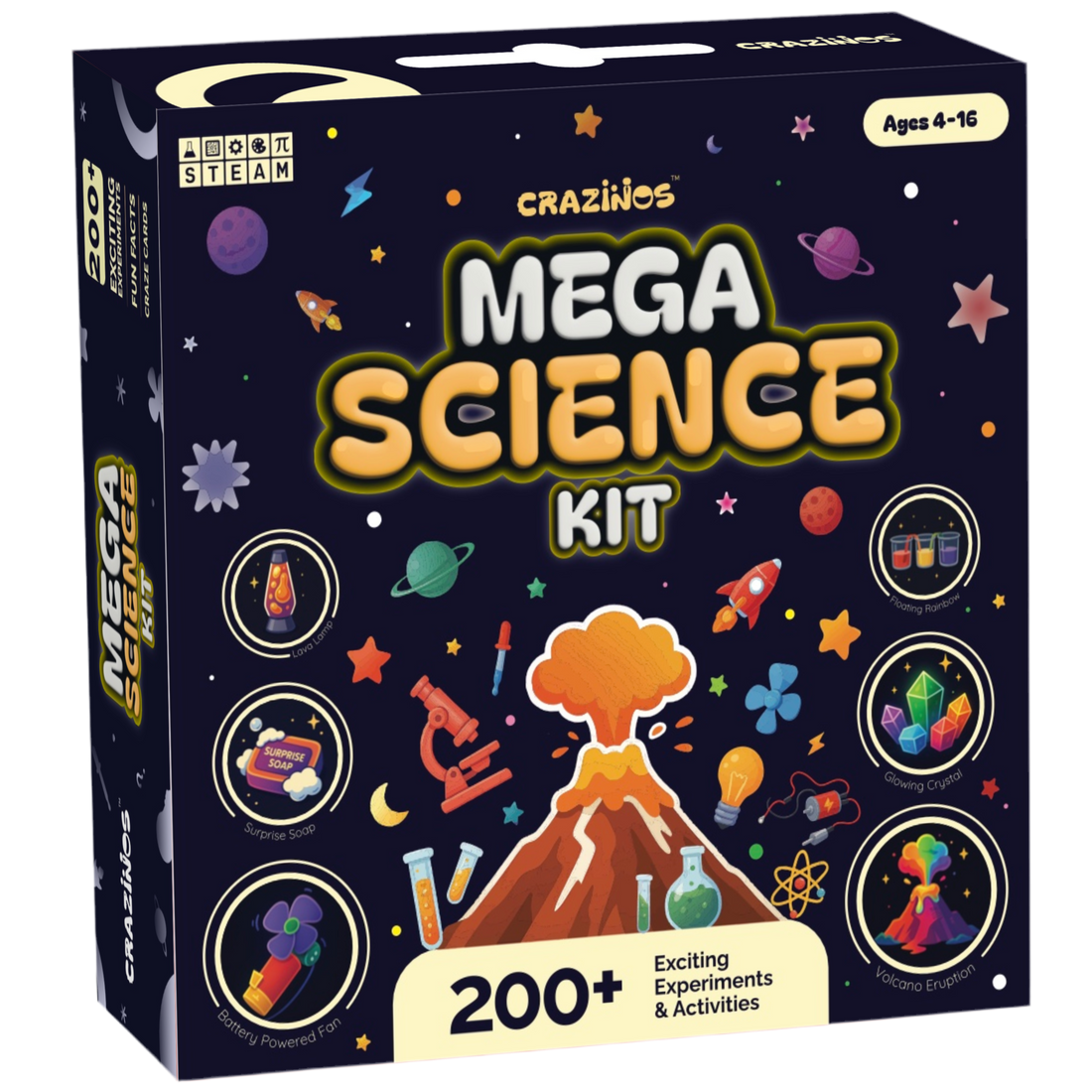 Pack of 3 Kits | Entire Family | Ages 4 to 60 | 350+ Experiments, Games and Hands-On activities