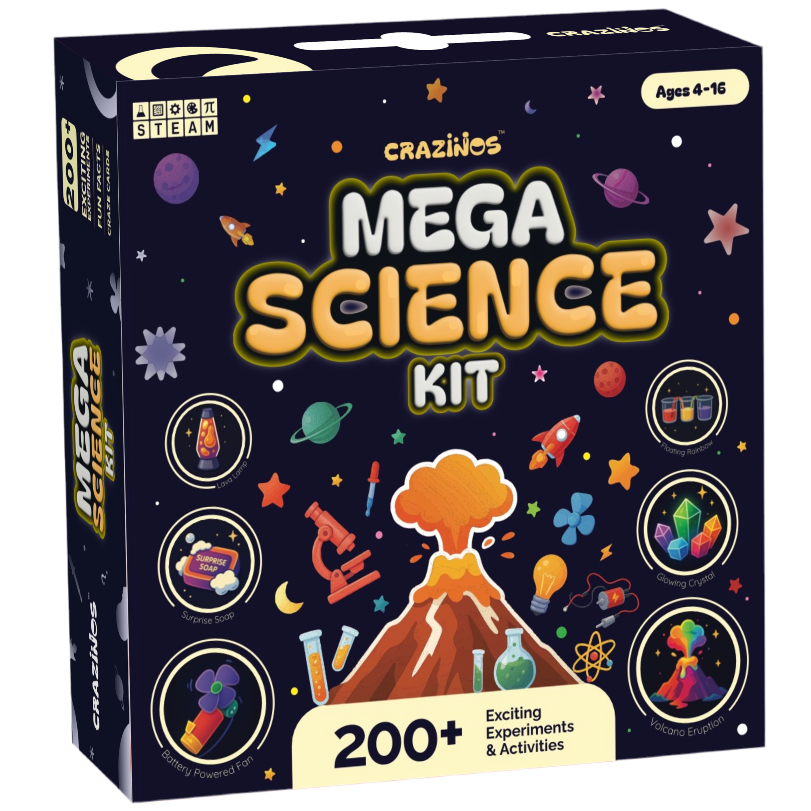 Pack of 3 Kits | Entire Family | Ages 4 to 60 | 350+ Experiments, Games and Hands-On activities