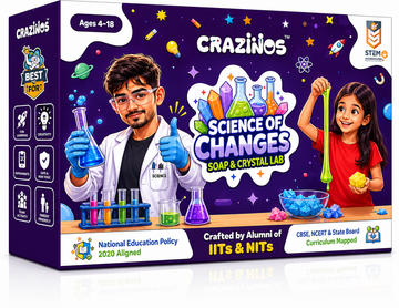 Science of Changes Soap & Crystal Making Kit for Kids |  for Boys and Girls Ages 4–18 | STEM Education Toy for School Projects, Learning & Birthday, Return Gifts