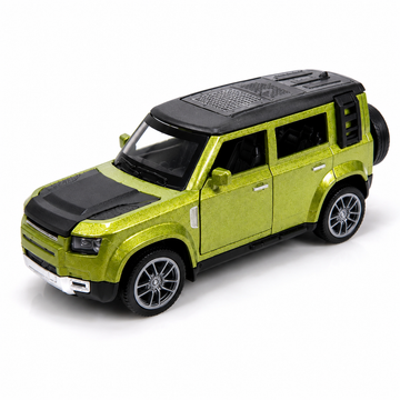 CRAZINOS Pull Back Toy Car with Openable Doors, Lights & Sound | Die-Cast Metal Car for Kids