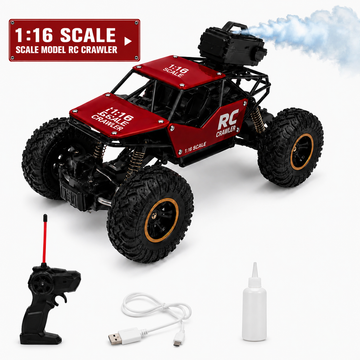 Crazinos Rock Explorer RED - RC Monster Truck with Smoke Effect (1:16)