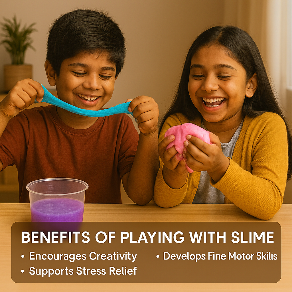 Science of Polymers Slime Making Kit | DIY Slime Kit with Glue, Activator, Colors, Essence, Ready Slime, Tools | STEM Education Toy for School Projects, Learning & Birthday, Return Gifts for Kids Age 4-18