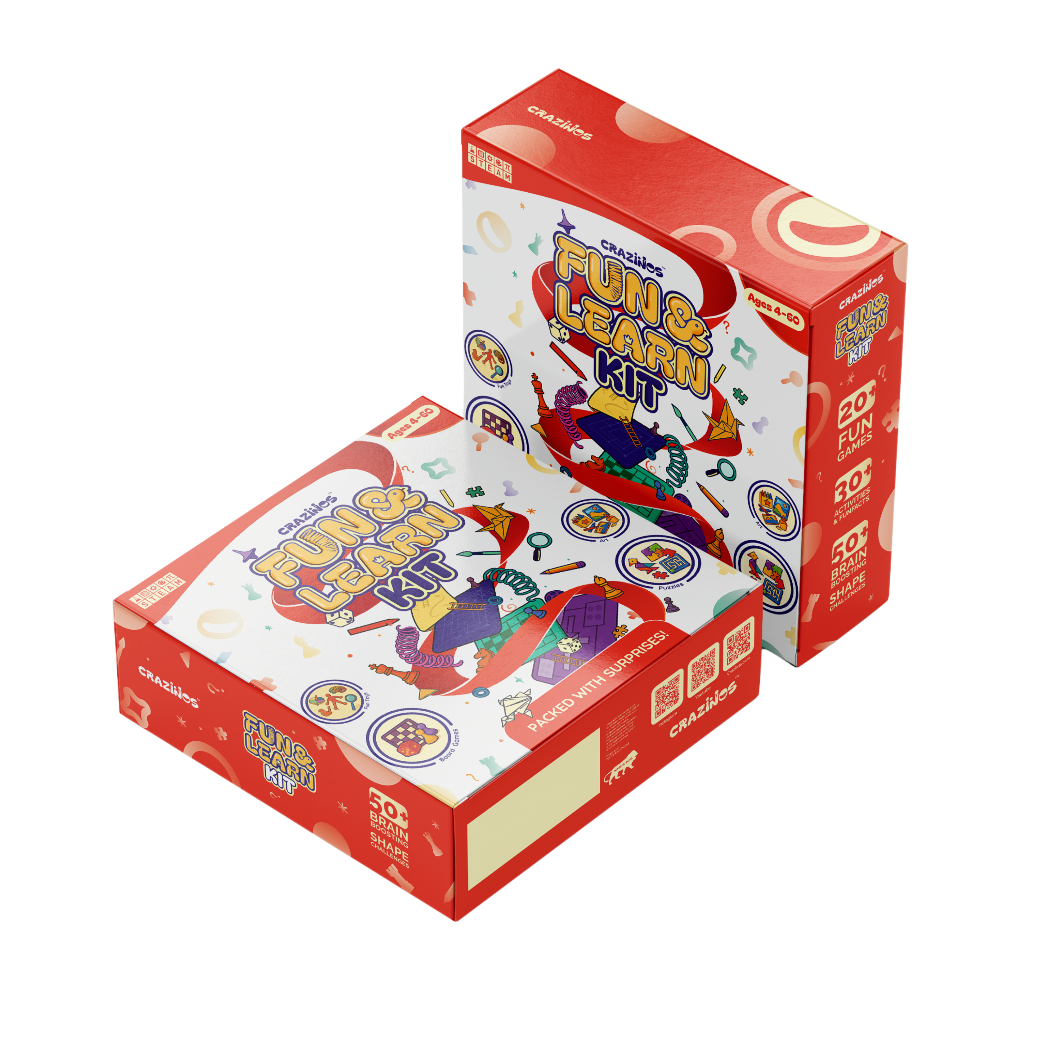 100 in 1 Fun & Learn Activity Kits | Board Games, DIYs, Art & many more | Perfect Gift for Girls & Boys of 4+