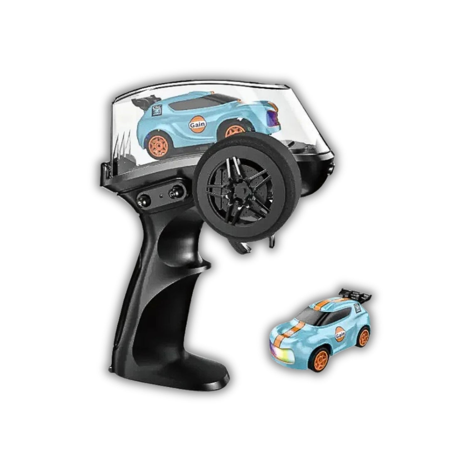 Crazinos Mini RC Drift Car + Slime & Sand Activity Kit | 1:64 Scale Remote Control Car with LED Lights & Drift Wheels + 100+ DIY Activities for Kids 4–16 | Fun Learning & Play Combo Gift for Boys & Girls