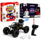 CRAZINOS Fun & Learn Games Kit with Glow in Dark Science Kit and Off-Road RC Monster Truck Combo for Kids | 100+ Activities, 20+ STEM Experiments & Rechargeable RC Car Toy | Learning, Science & Racing Gift Set for Boys & Girls Age 4–18 Years