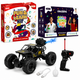 CRAZINOS Fun & Learn Games Kit with DIY Slime Kit and Off-Road RC Monster Truck Combo for Kids | 100+ Educational Activities, Scented Slime Sensory Play & Rechargeable RC Car | STEM Learning & Racing Toy Set for Boys & Girls Age 3–10 Years