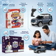 CRAZINOS Fun & Learn Games Kit, Soap & Crystal Making STEM Kit & Defender RC Car Combo for Kids | 100+ Educational Activities, DIY Science Experiments & Rechargeable Remote Control SUV Toy | Learning & Racing Toy Set for Boys & Girls Age 4-18 Years