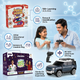 CRAZINOS Fun & Learn Games Kit, Slime & Clay Sensory Play Set & Defender RC Car Combo for Kids | STEM Learning Board Games, Creative Activity Kit & Rechargeable Remote Control SUV Toy | Educational Toy Set for Boys & Girls Age 5-12 Years