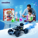 CRAZINOS Fun & Learn Games Kit with Soap & Crystal STEM Kit and Off-Road RC Monster Truck Combo for Kids | 100+ Educational Activities, DIY Science Experiments & Rechargeable RC Truck | Learning & Racing Toy Set for Boys & Girls Age 4–18 Years