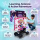 CRAZINOS Fun & Learn Games Kit with Glow in Dark Science Kit and Off-Road RC Monster Truck Combo for Kids | 100+ Activities, 20+ STEM Experiments & Rechargeable RC Car Toy | Learning, Science & Racing Gift Set for Boys & Girls Age 4–18 Years