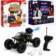 CRAZINOS Fun & Learn Games Kit with Glow in Dark Science Kit and Off-Road RC Monster Truck Combo for Kids | 100+ Activities, 20+ STEM Experiments & Rechargeable RC Car Toy | Learning, Science & Racing Gift Set for Boys & Girls Age 4–18 Years