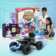 CRAZINOS Fun & Learn Games Kit with Slime & Clay Sensory Play Set and Off-Road RC Monster Truck Combo for Kids | 100+ STEM Activities, Creative Learning Toys & Rechargeable Remote Control Racing Truck | Educational Gift for Boys & Girls Age 5–12 Years
