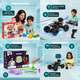 CRAZINOS Fun & Learn Games Kit with Slime & Clay Sensory Play Set and Off-Road RC Monster Truck Combo for Kids | 100+ STEM Activities, Creative Learning Toys & Rechargeable Remote Control Racing Truck | Educational Gift for Boys & Girls Age 5–12 Years