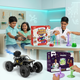 CRAZINOS Fun & Learn Games Kit with Slime & Clay Sensory Play Set and Off-Road RC Monster Truck Combo for Kids | 100+ STEM Activities, Creative Learning Toys & Rechargeable Remote Control Racing Truck | Educational Gift for Boys & Girls Age 5–12 Years
