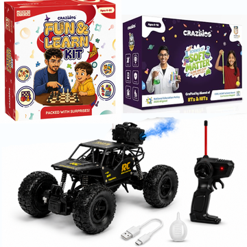 CRAZINOS Fun & Learn Games Kit with Slime & Clay Sensory Play Set
