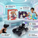 CRAZINOS Fun & Learn Games Kit with DIY Slime Kit and Off-Road RC Monster Truck Combo for Kids | 100+ Educational Activities, Scented Slime Sensory Play & Rechargeable RC Car | STEM Learning & Racing Toy Set for Boys & Girls Age 3–10 Years