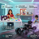 CRAZINOS Fun & Learn Games Kit with DIY Slime Kit and Off-Road RC Monster Truck Combo for Kids | 100+ Educational Activities, Scented Slime Sensory Play & Rechargeable RC Car | STEM Learning & Racing Toy Set for Boys & Girls Age 3–10 Years