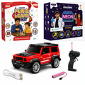 CRAZINOS Ultimate STEM Fun Combo for Kids | 100 in 1 Games & Learning Kit with G-Class RC SUV Car and Glow in Dark Science Kit | Rechargeable RC Car, 20+ DIY STEM Activities & Birthday Gift Set for Boys & Girls Ages 4–18 Years