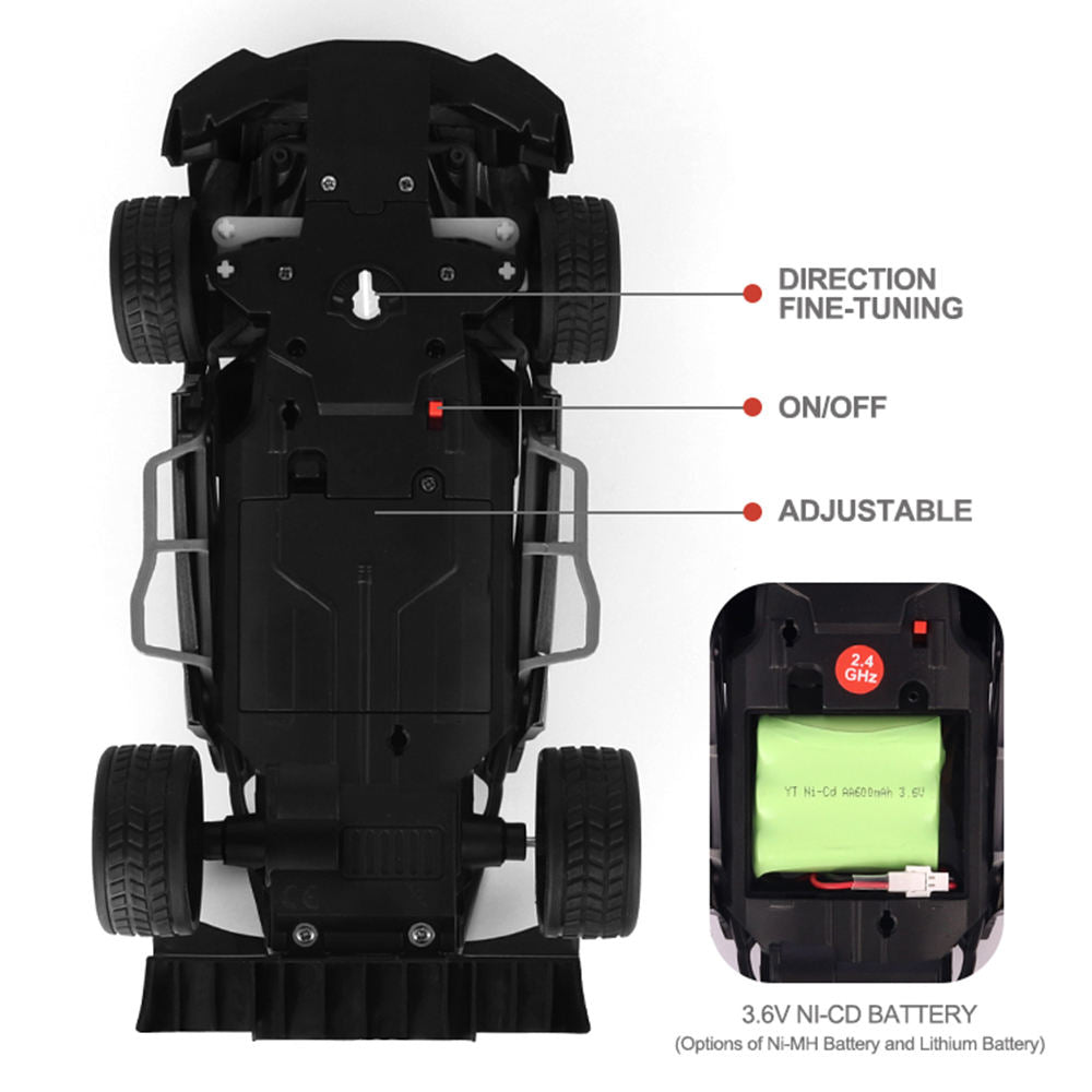 Rapid Remote Control Racing Car with EV Station | Lights, Spray and Powerful Motor for Kids 4+ | Best gift for the children