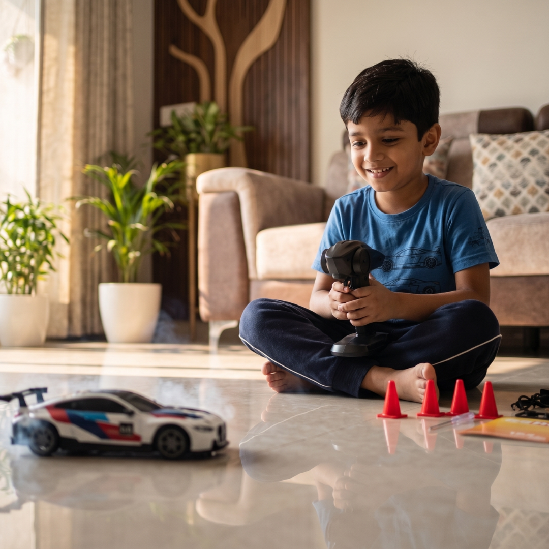 CRAZINOS RC Drift Car | 4WD High Speed Car with Lights & Proportional Control | Ready to Run Age 4+