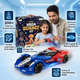 CRAZINOS Mega Science Kit & Gesture Control RC Racing Car Combo for Kids | 200+ STEM Science Experiments Kit with Rechargeable 4WD Drift Car, LED Lights, Music & Spray Effect | Educational Toy Set for Boys & Girls Age 4-16 Years
