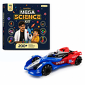 CRAZINOS Mega Science Kit & Gesture Control RC Racing Car Combo for Kids | 200+ STEM Science Experiments Kit with Rechargeable 4WD Drift Car, LED Lights, Music & Spray Effect | Educational Toy Set for Boys & Girls Age 4-16 Years