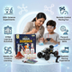 CRAZINOS Mega Science Kit & Off Road RC Monster Truck Combo for Kids | 200+ STEM Science Experiments Kit with Rechargeable Remote Control Monster Truck, LED Headlights & 2.4GHz Remote | Educational & Off Road Toy Set for Boys & Girls Age 4-16 Years