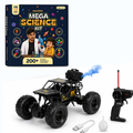 CRAZINOS Mega Science Kit & Off Road RC Monster Truck Combo for Kids | 200+ STEM Science Experiments Kit with Rechargeable Remote Control Monster Truck, LED Headlights & 2.4GHz Remote | Educational & Off Road Toy Set for Boys & Girls Age 4-16 Years